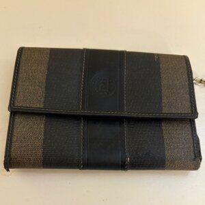 Vintage Fendi Walley with keychain Pequin Stripe pattern
